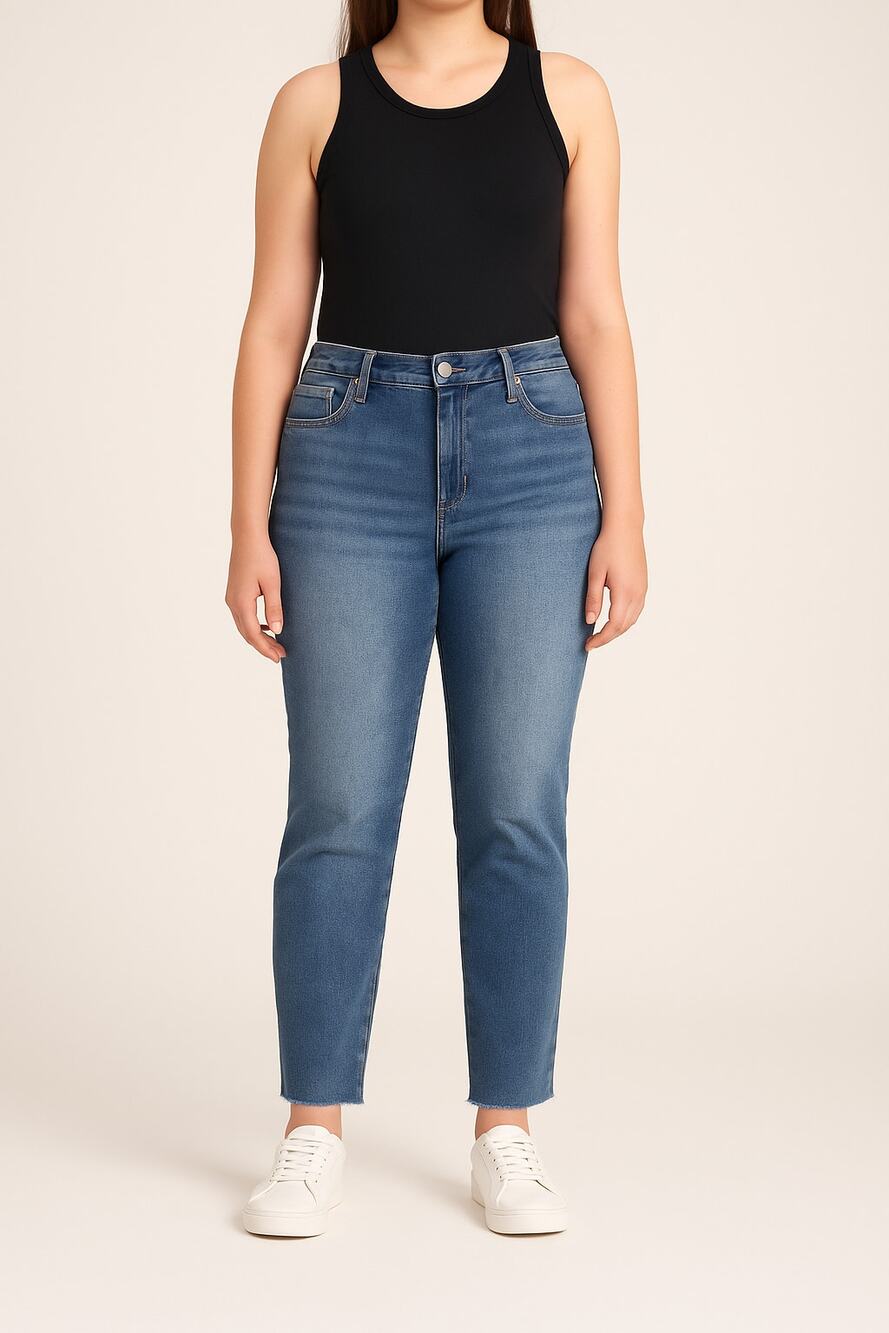 Kendall & Kylie Kouture High-Rise Straight Jeans San Bernardino Wash Size 9/10